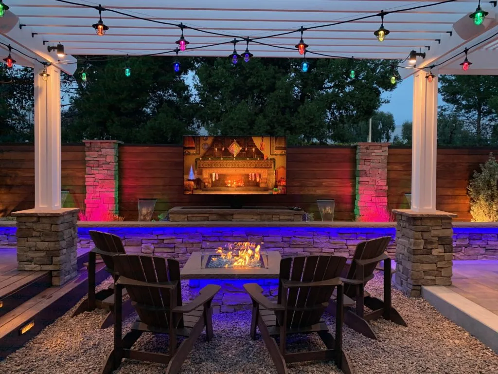 outdoor christmas kitchen LA